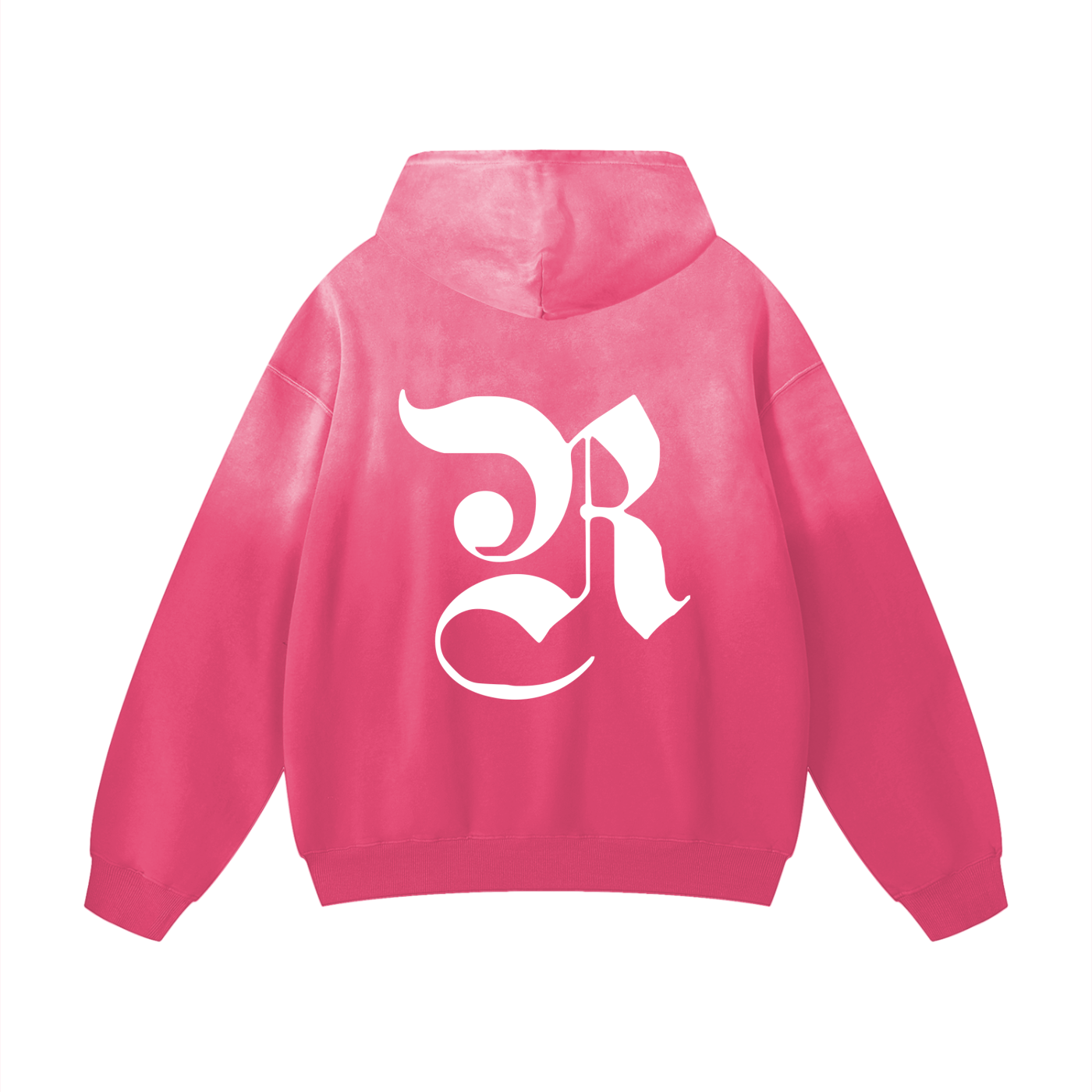 Heavyweight Sunfade Oversized Hoodie - Pink