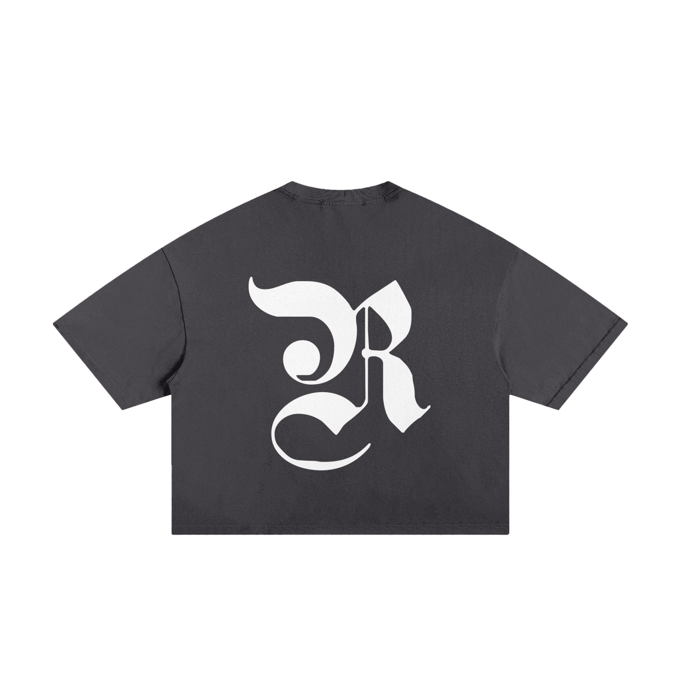 Classic Frayed Boxy Tee - Wash Black