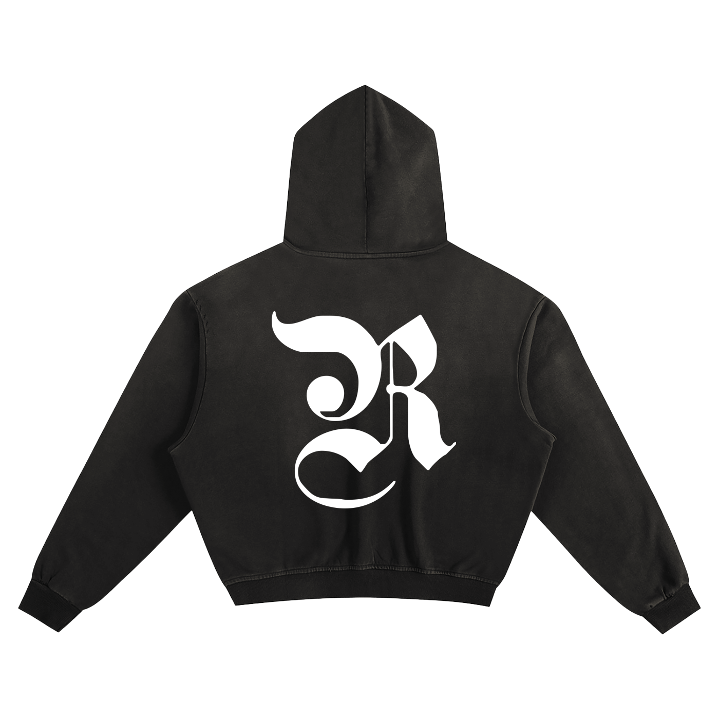 Sunfade Boxy Hoodie - Black