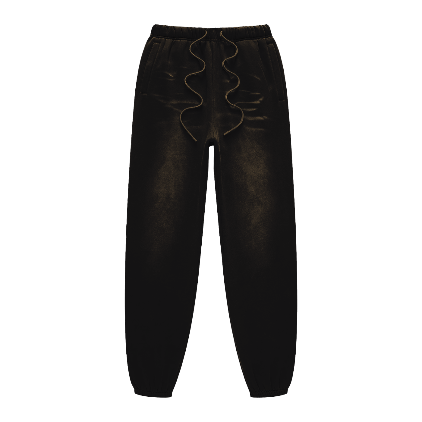 Sunfade Fleeced Sweatpants - Black