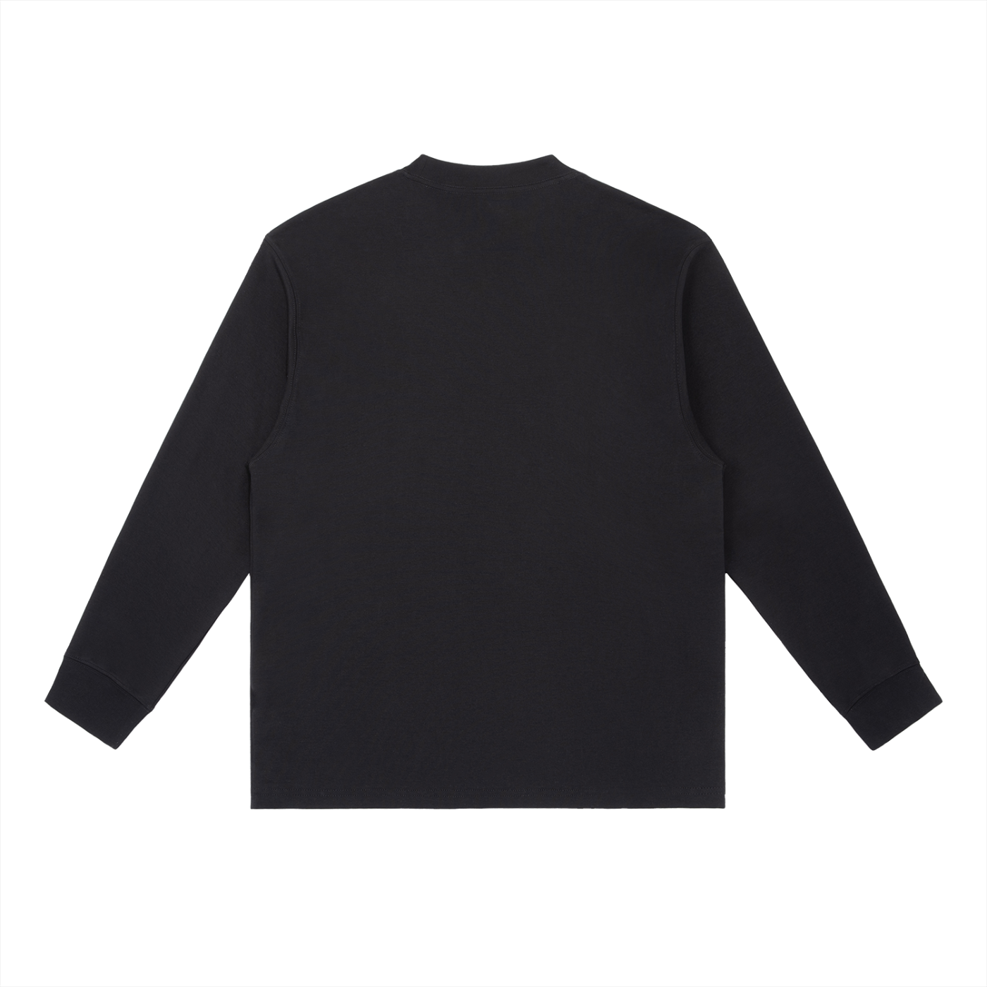Essential Crewneck Long-Sleeve T-Shirt - Black