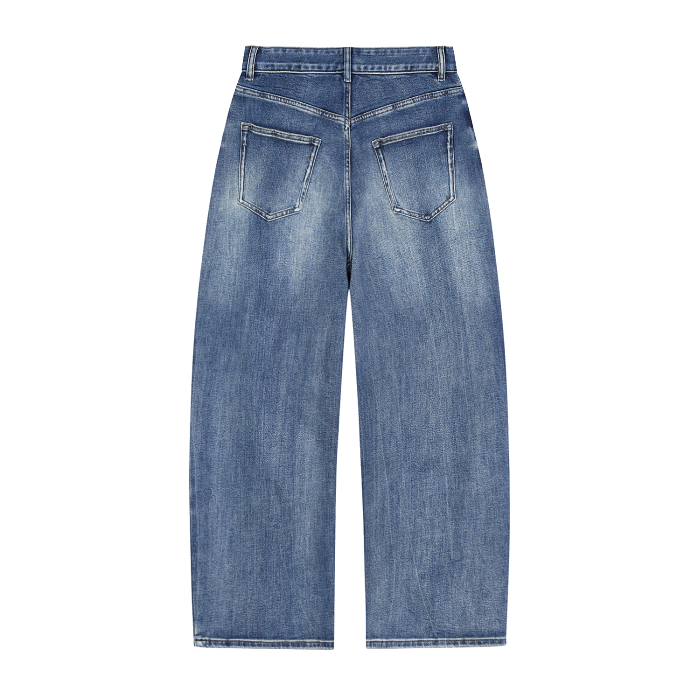 SUNFADE HEAVYWEIGHT DENIM JEANS - BLUE