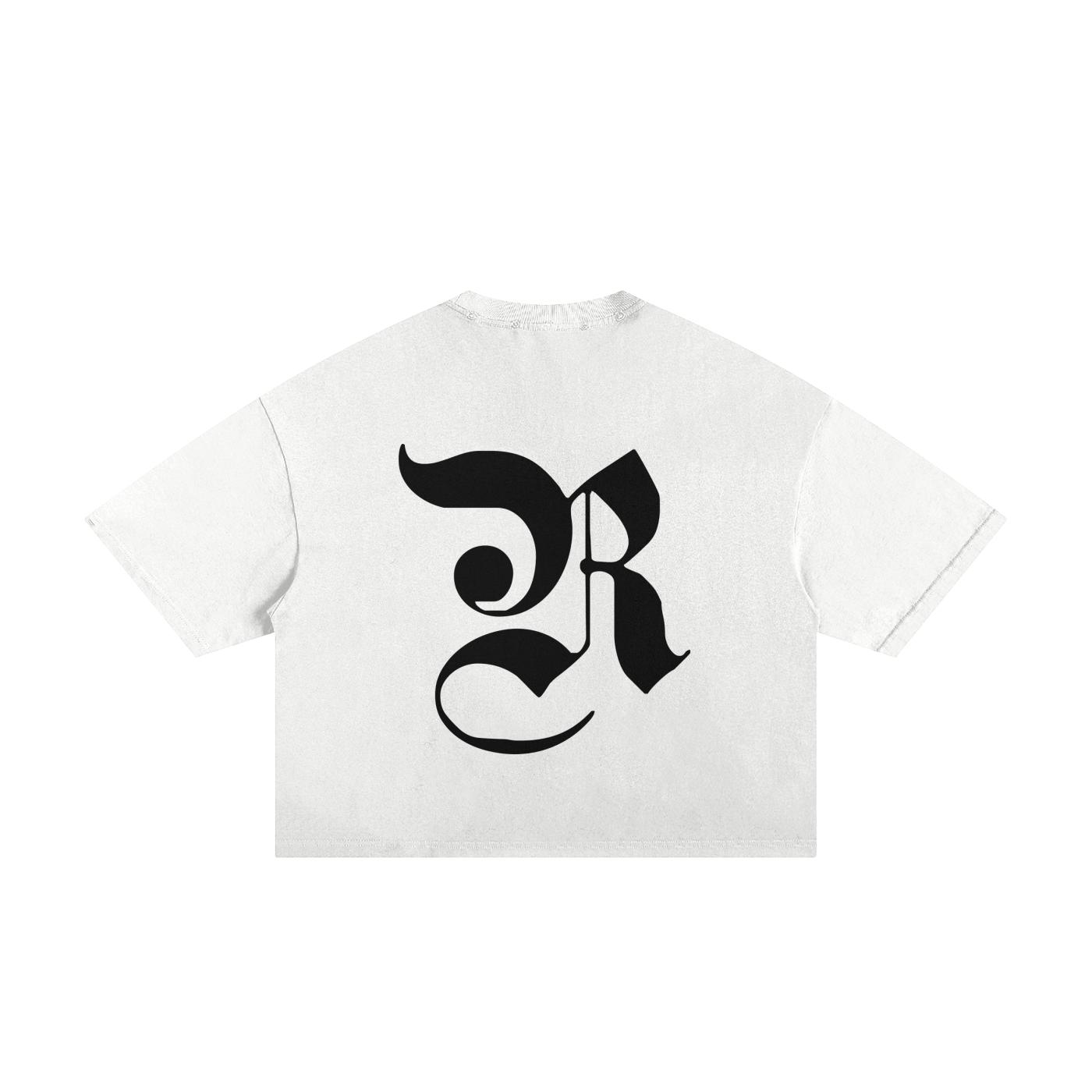 Classic Frayed Boxy Tee - White