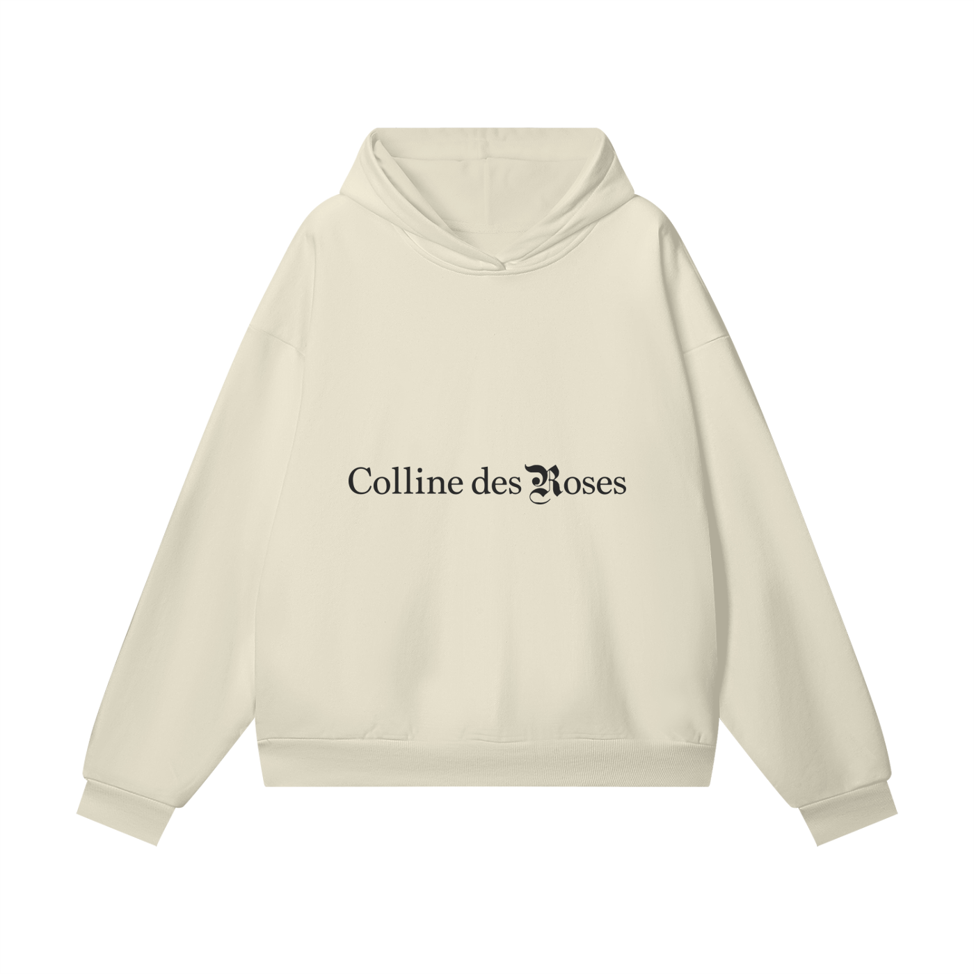 Oversize Heavyweight Fleece Hoodie - Bone