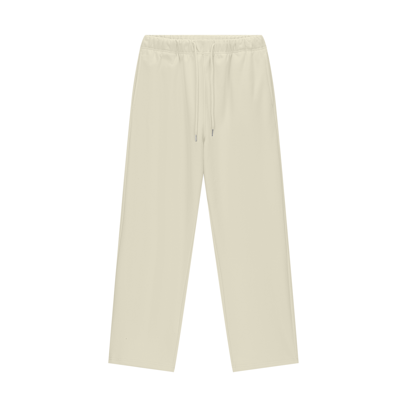 Fleece Lined Straight Leg Pants - Bone