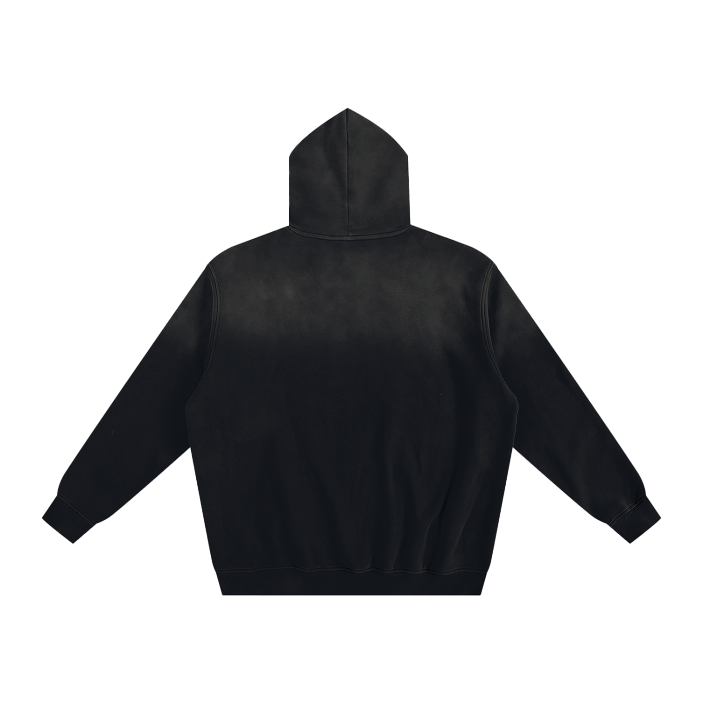 Sunfade Fleeced Hoodie - Black