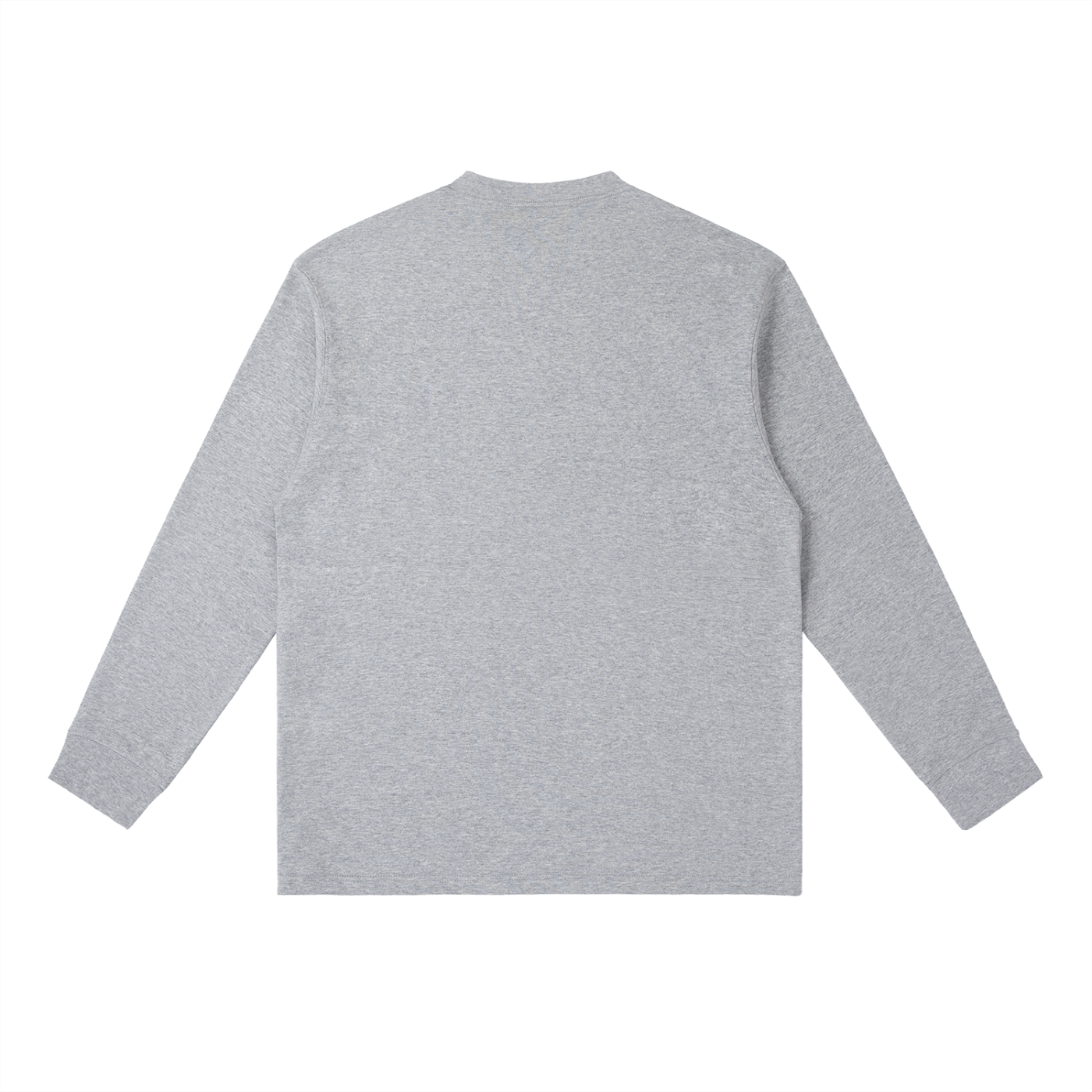 Essential Crewneck Long-Sleeve T-Shirt - Flower Gray