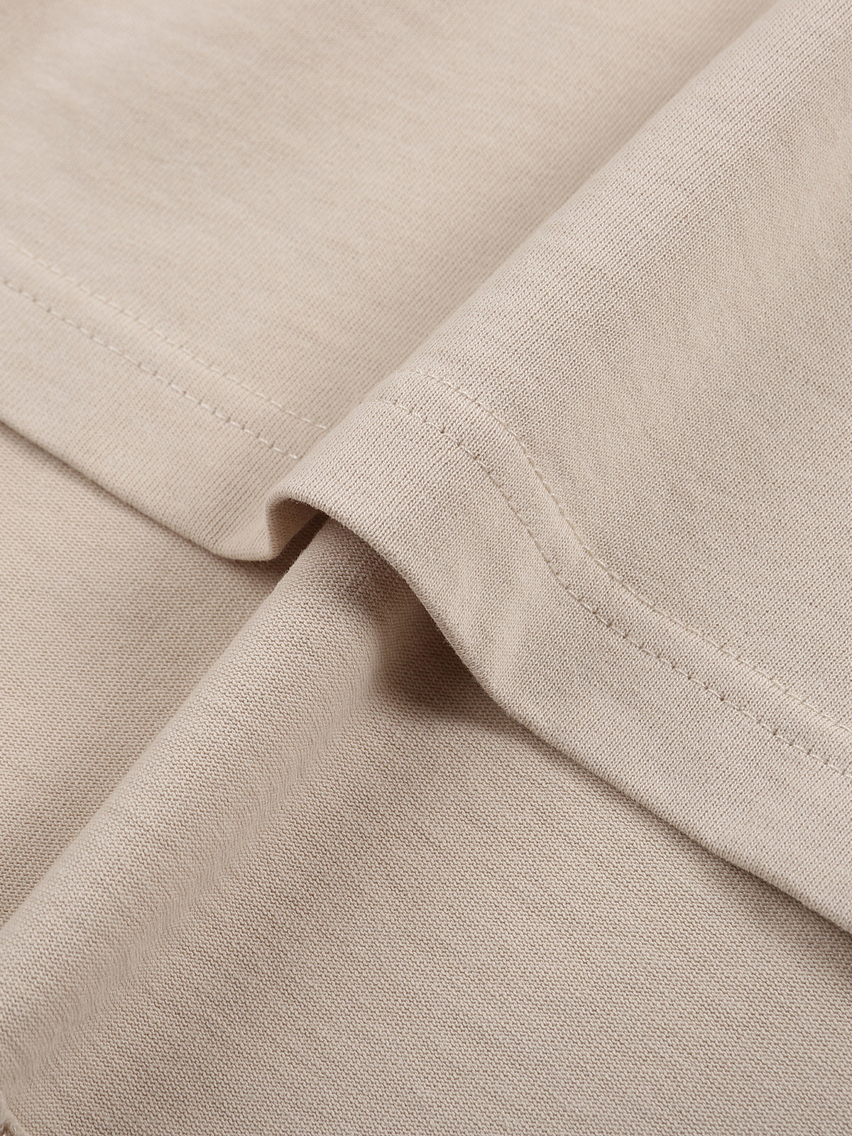 Classic Frayed Boxy Tee - Apricot