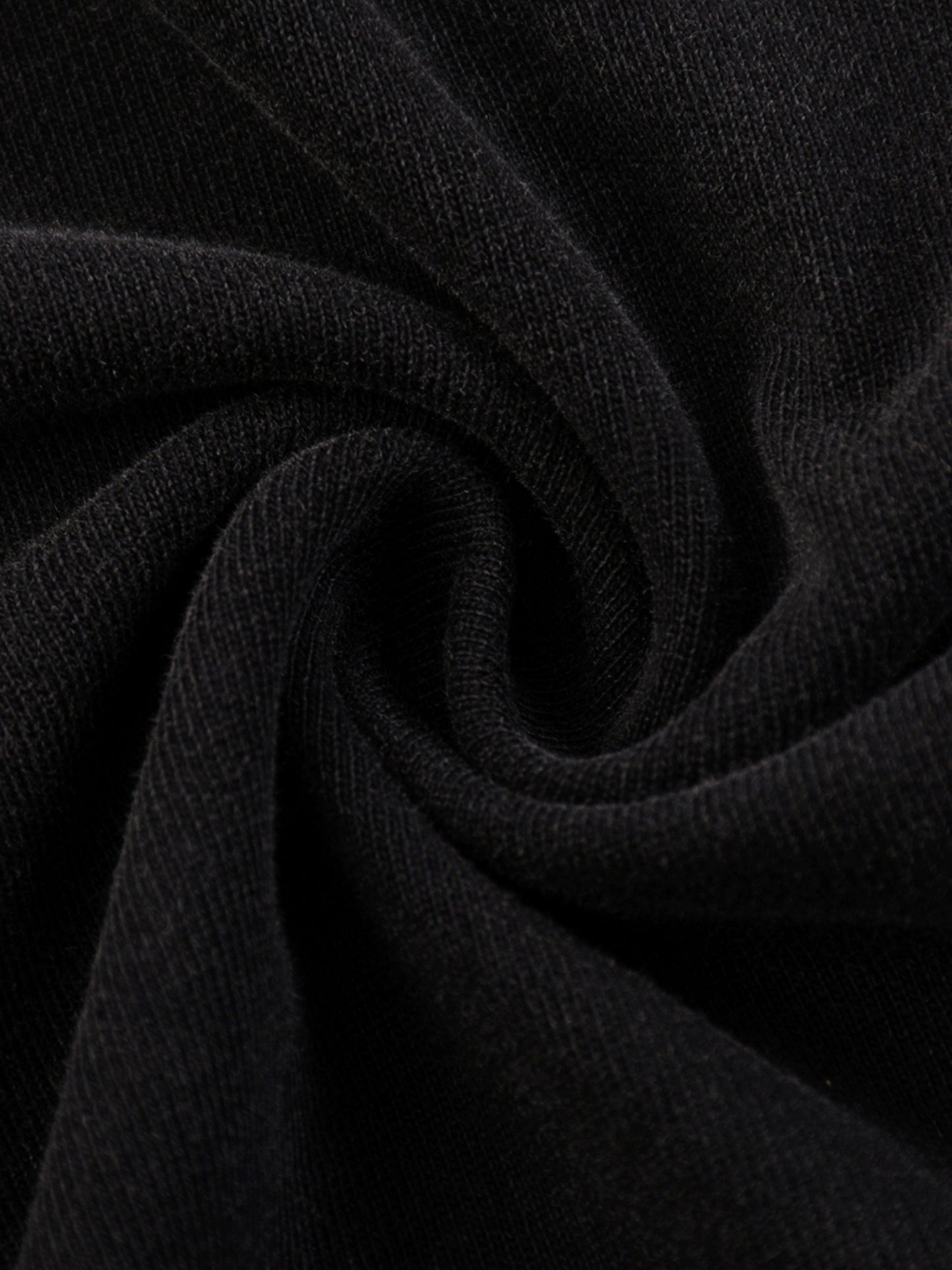 SNOW WASHED RAW-HEM T-SHIRT - BLACK