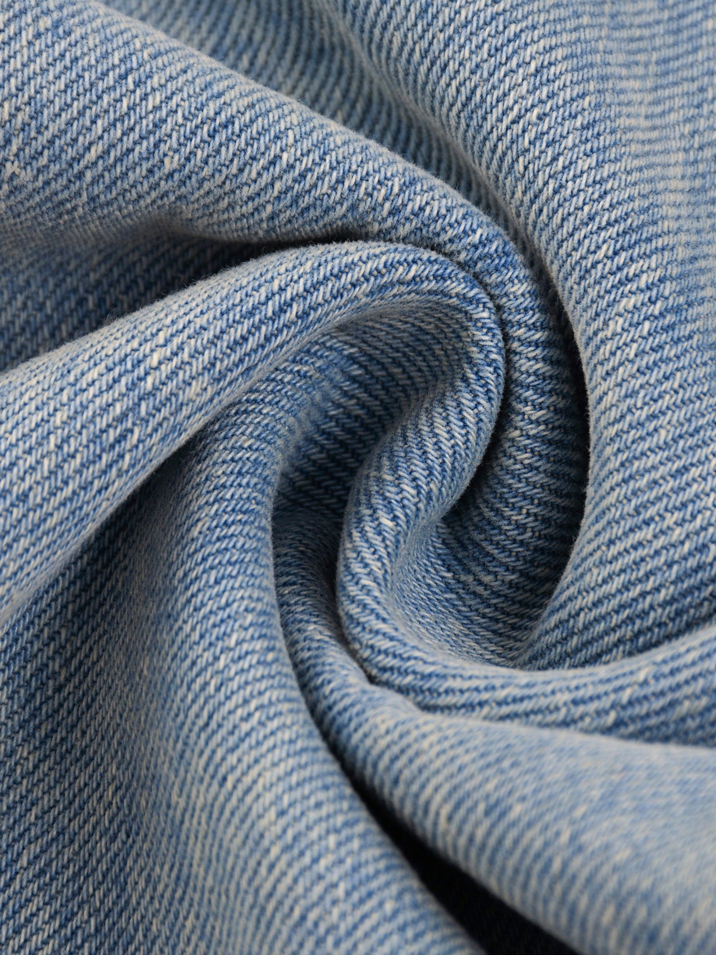 SUNFADE RAW HEM DENIM JEANS - BLUE