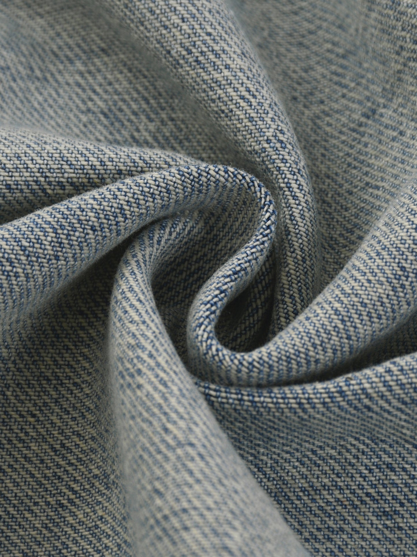 VINTAGE WASH ZIP DENIM JACKET - BLUE