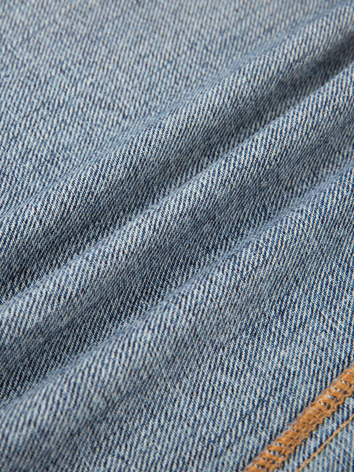 VINTAGE WASH BAGGY DENIM JEANS - BLUE
