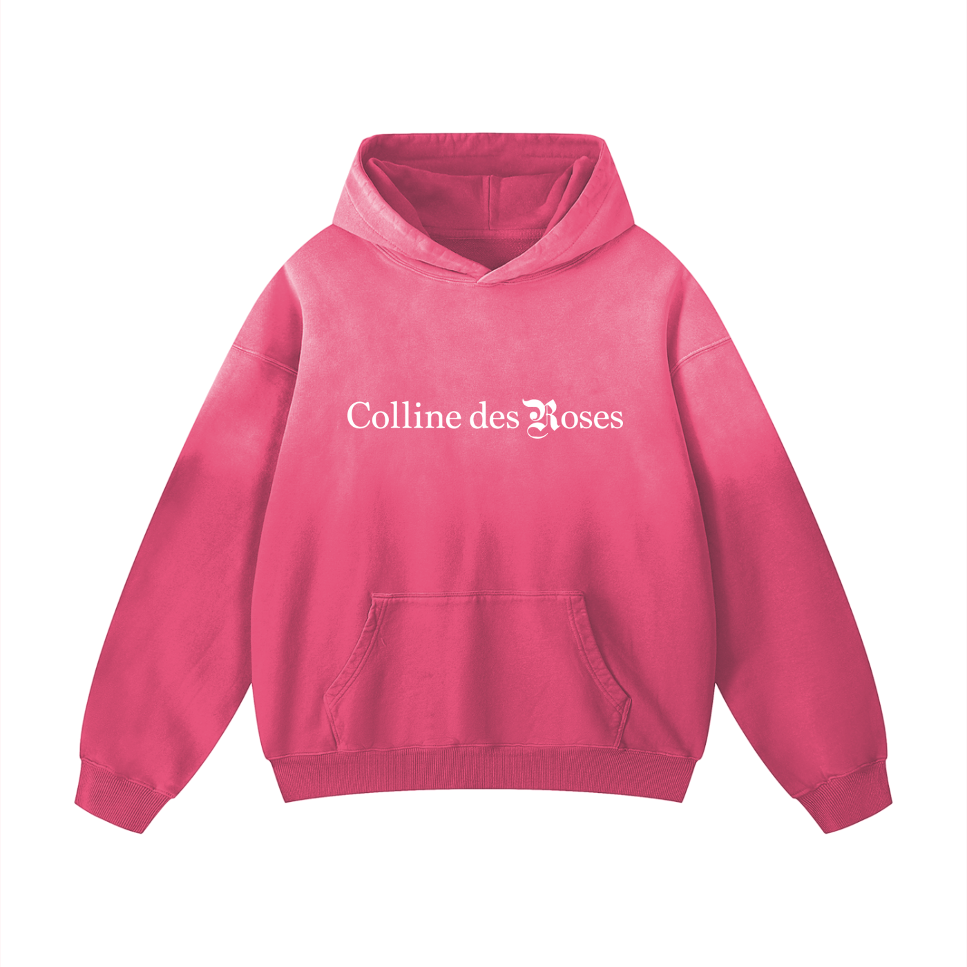 Heavyweight Sunfade Oversized Hoodie - Pink