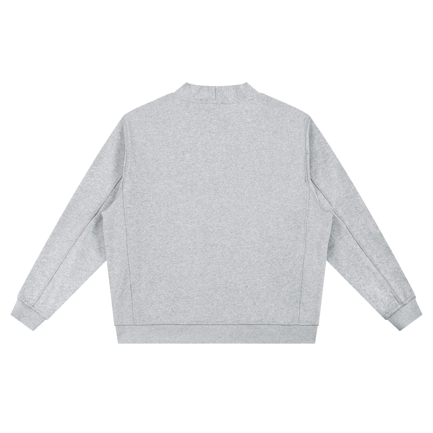ESSENTIAL HEAVYWEIGHT SWEAT CARDIGAN - FLOWER GRAY