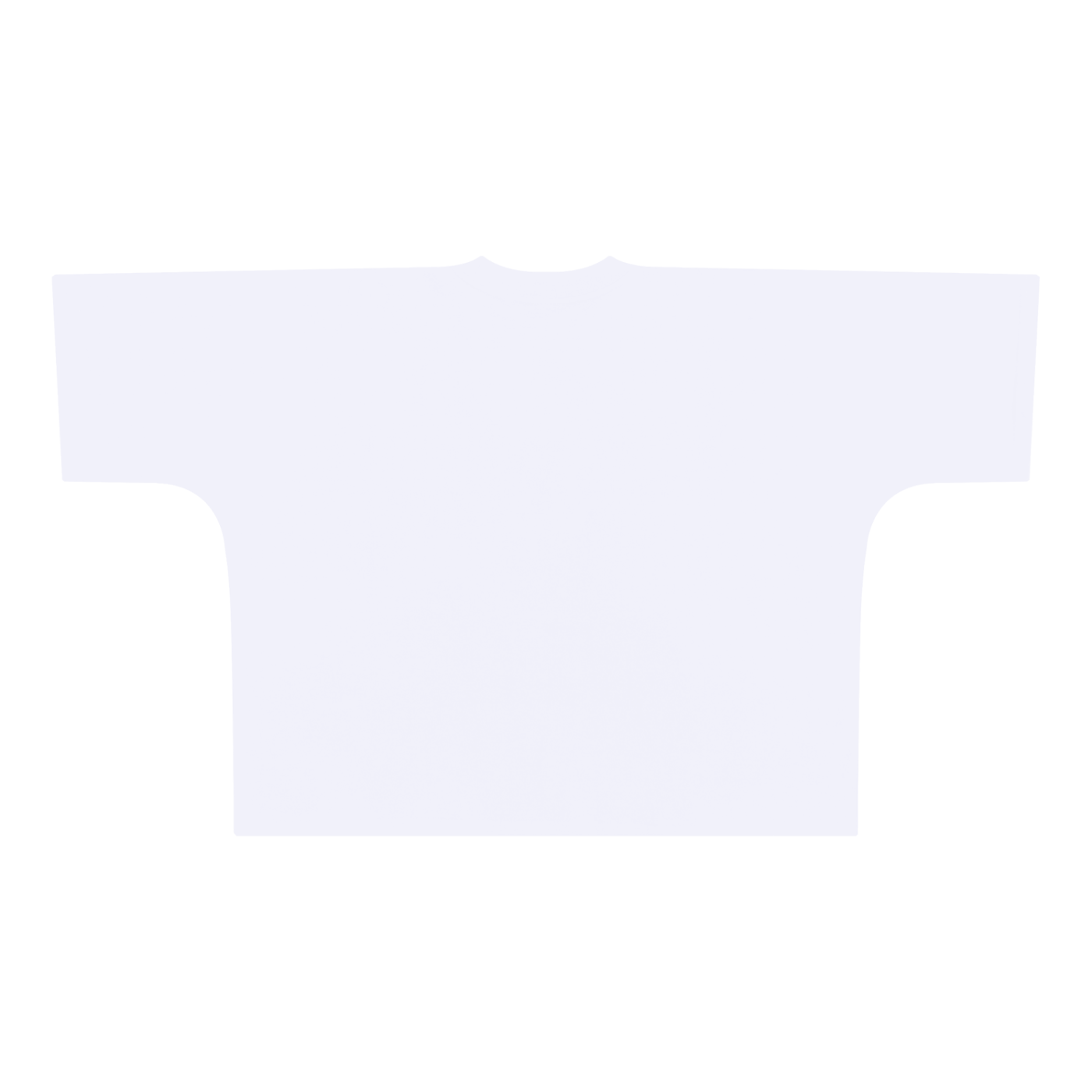 OVERSIZE ONE-PIECE PATTERN CUT BOXY TEE - WHITE