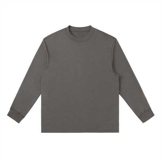 Essential Crewneck Long-Sleeve T-Shirt - Dark Gray