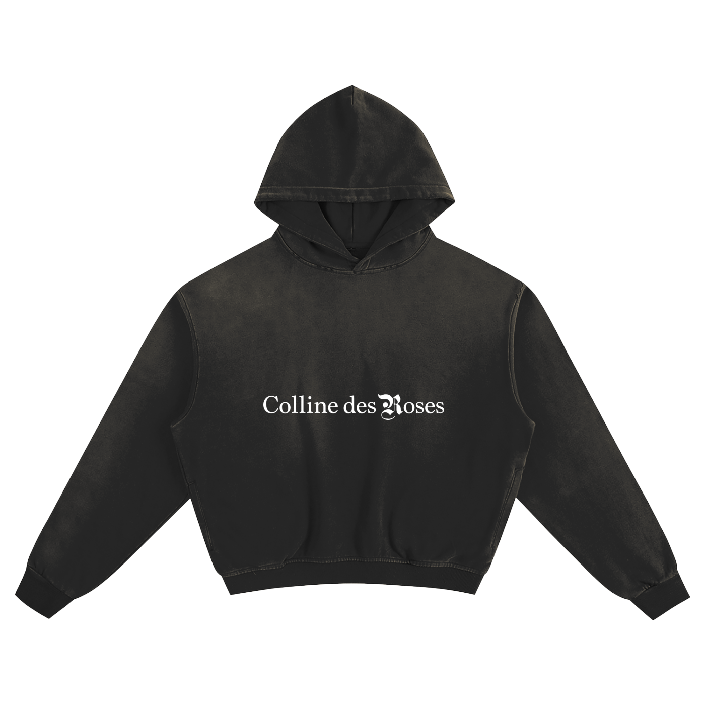 Sunfade Boxy Hoodie - Black