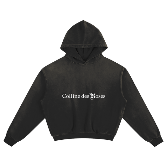 Sunfade Boxy Hoodie - Black