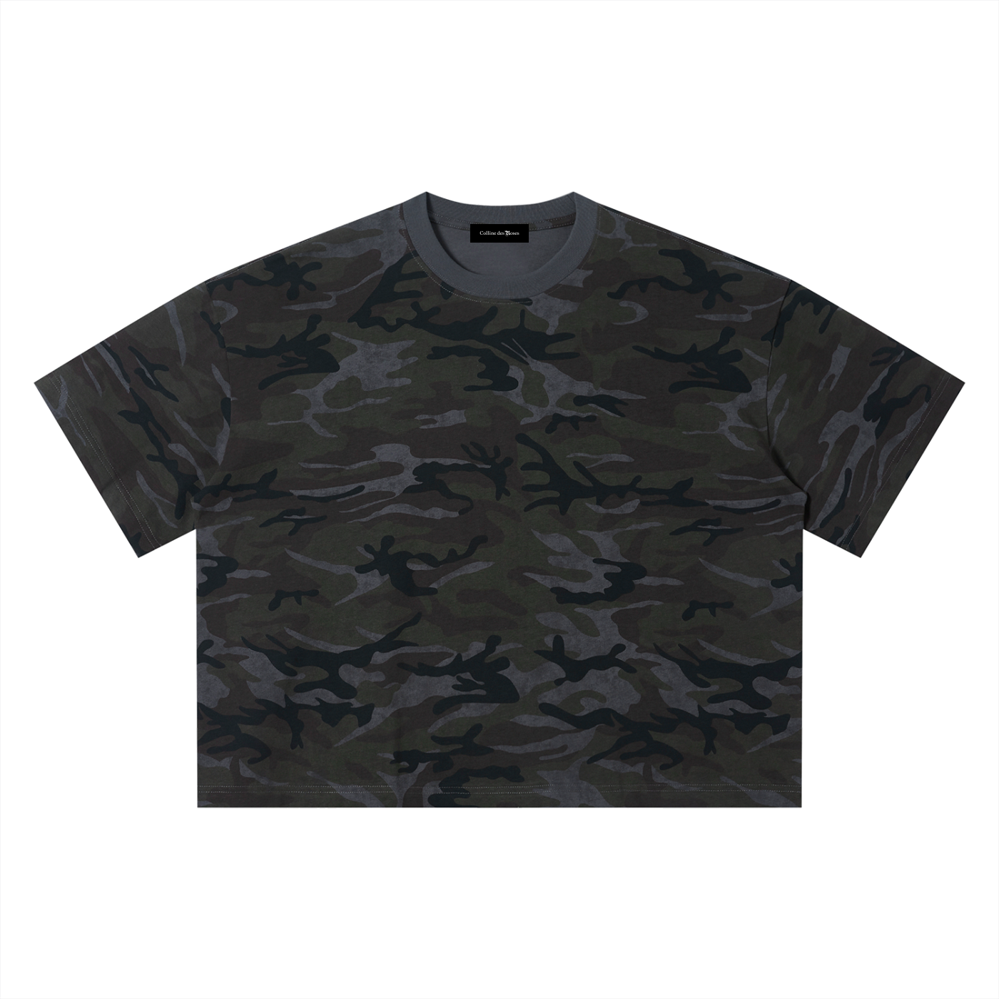 CAMO BOXY T-SHIRT - GRAY CAMO