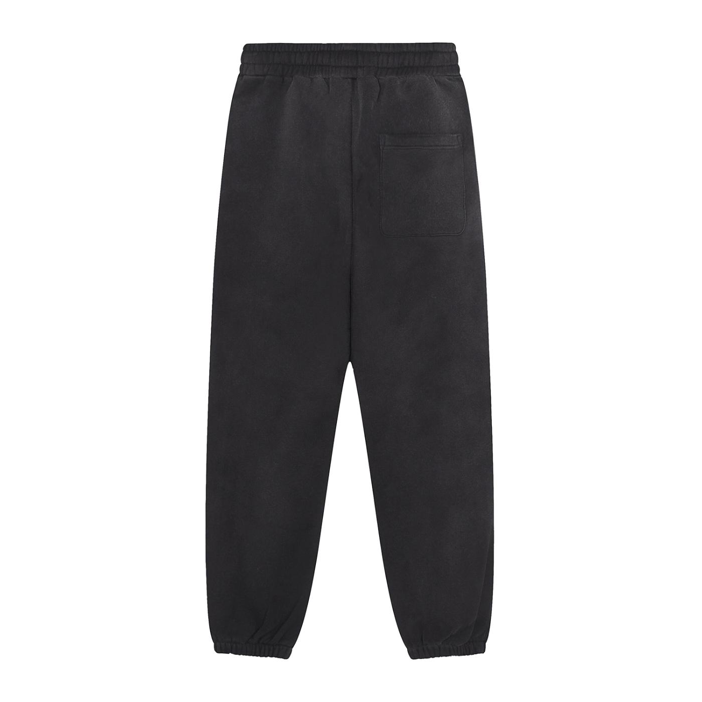 Sun Fade Contrast Tape Fleece Jogged Sweatpants - Black