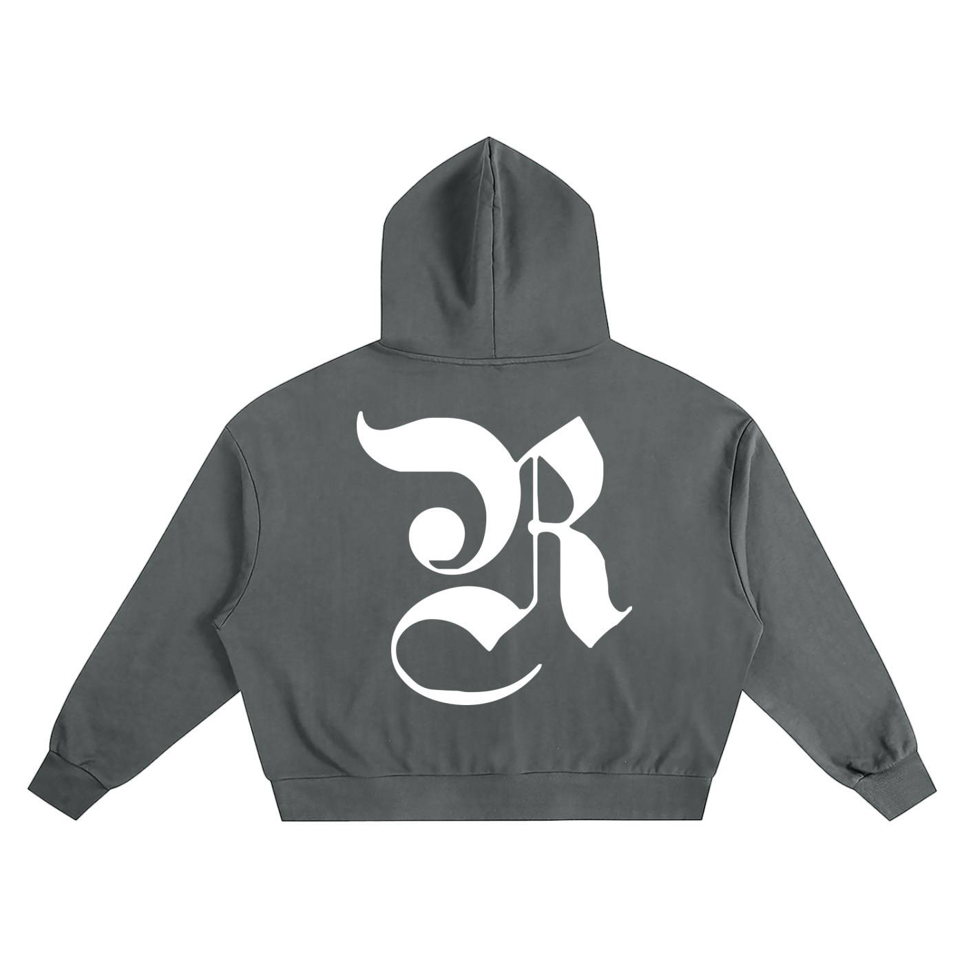 BOXY OVERSIZED HOODIE - GRAY