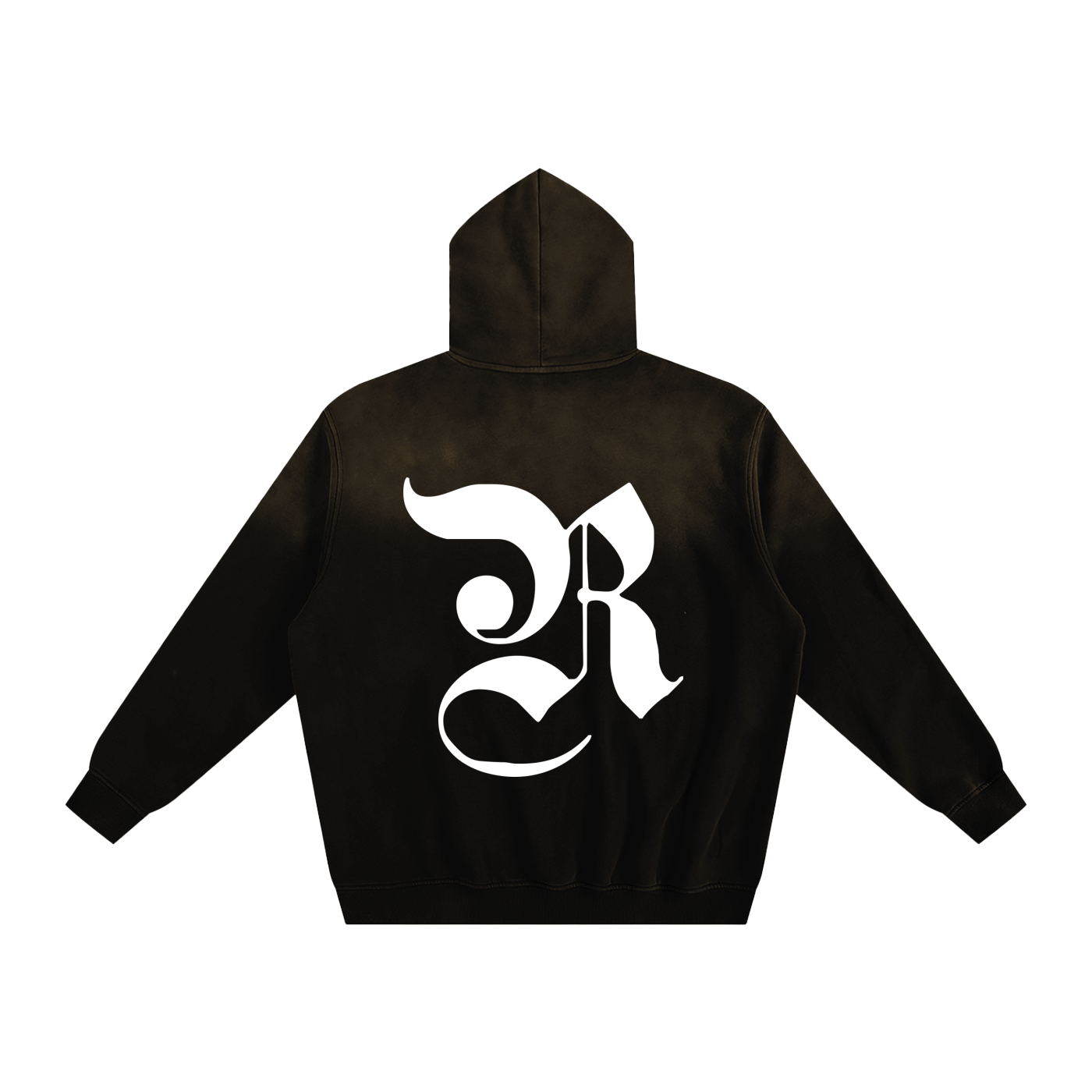 Sunfade Fleeced Hoodie - Black