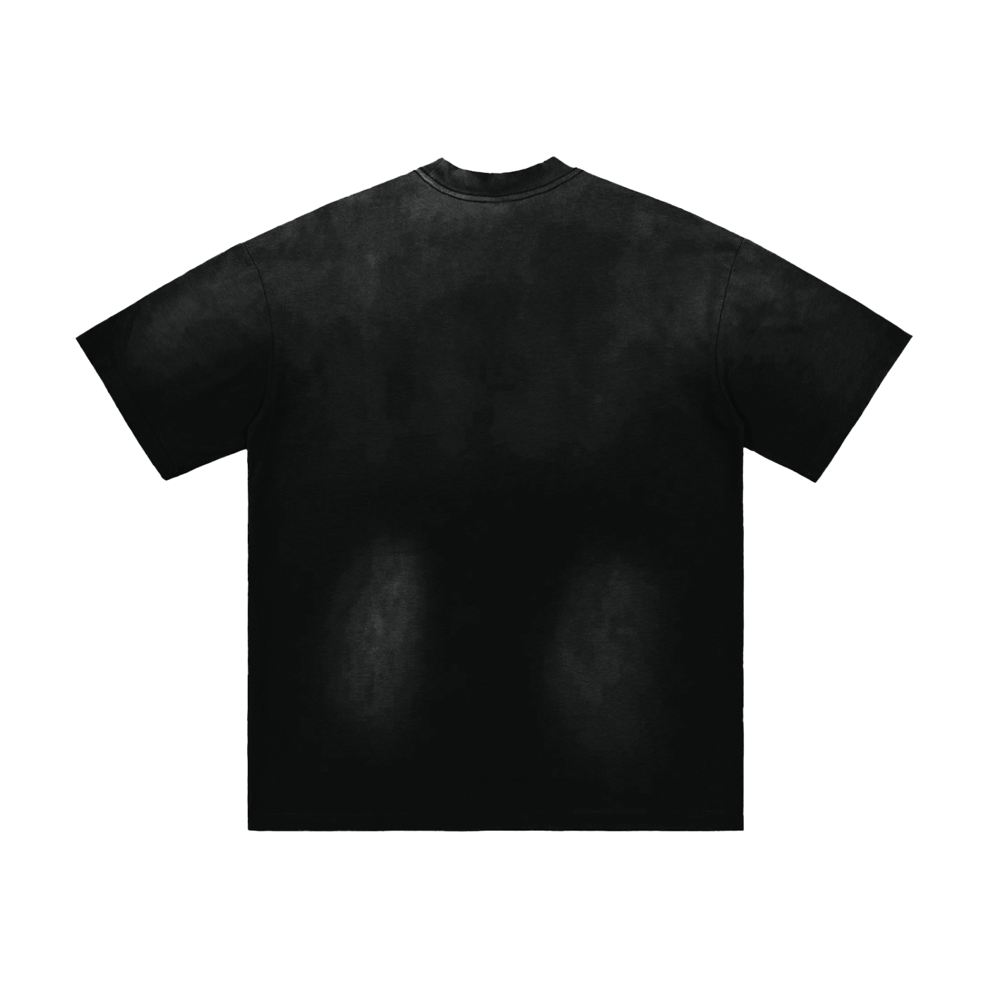 HAND-FRAYED SUNFADE T-SHIRT - BLACK