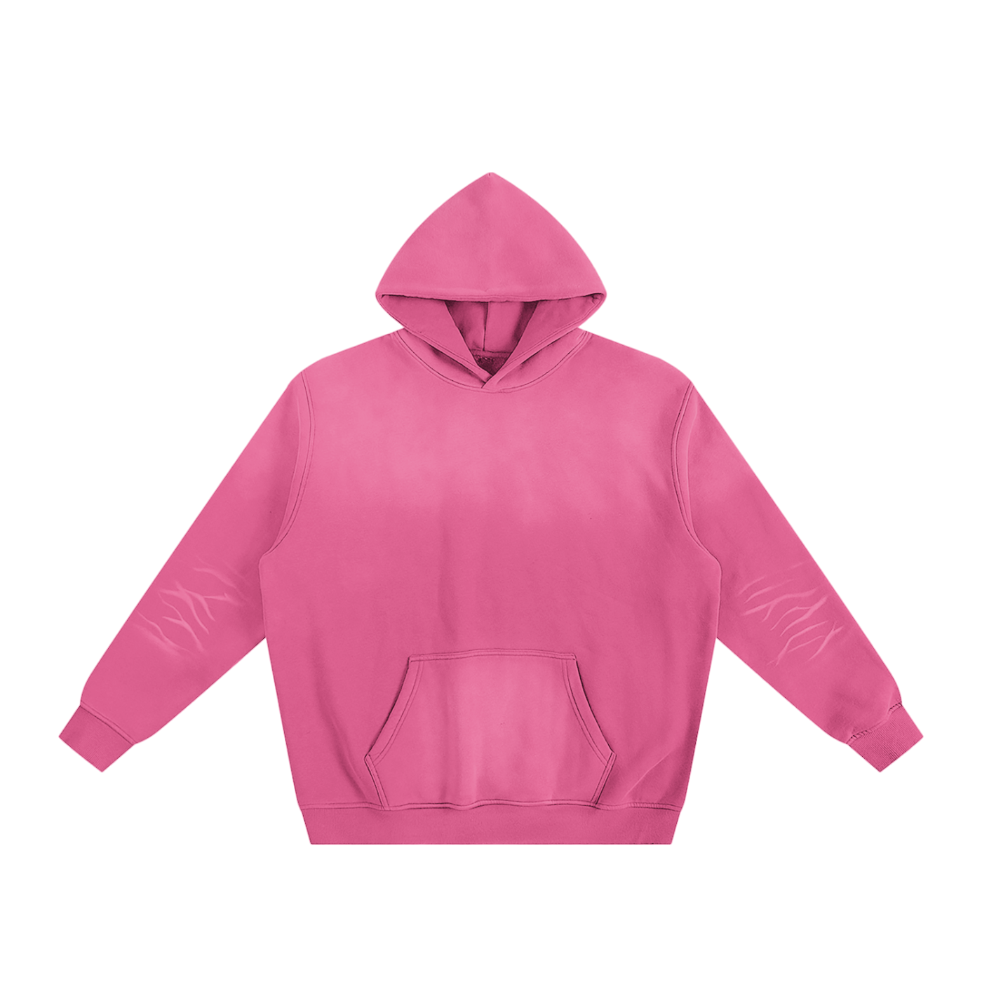 Sunfade Fleeced Hoodie - Rose Pink