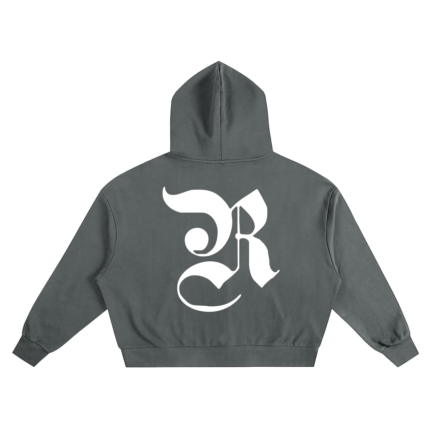 BOXY OVERSIZED HOODIE - GRAY