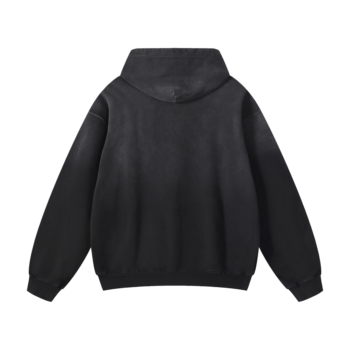 SUNFADE HEAVYWEIGHT OVERSIZED HOODIE - BLACK