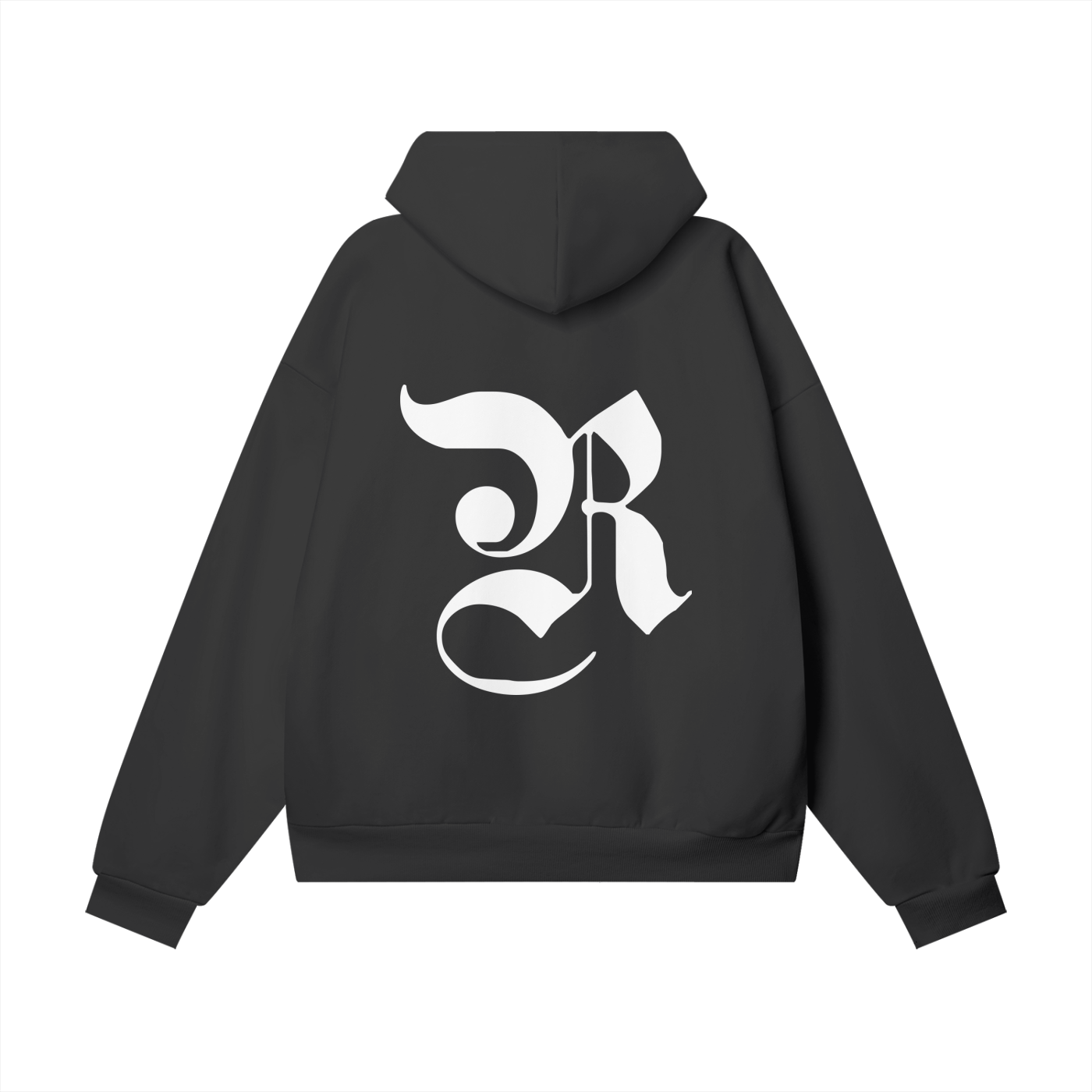 Oversize Heavyweight Fleece Hoodie - Black