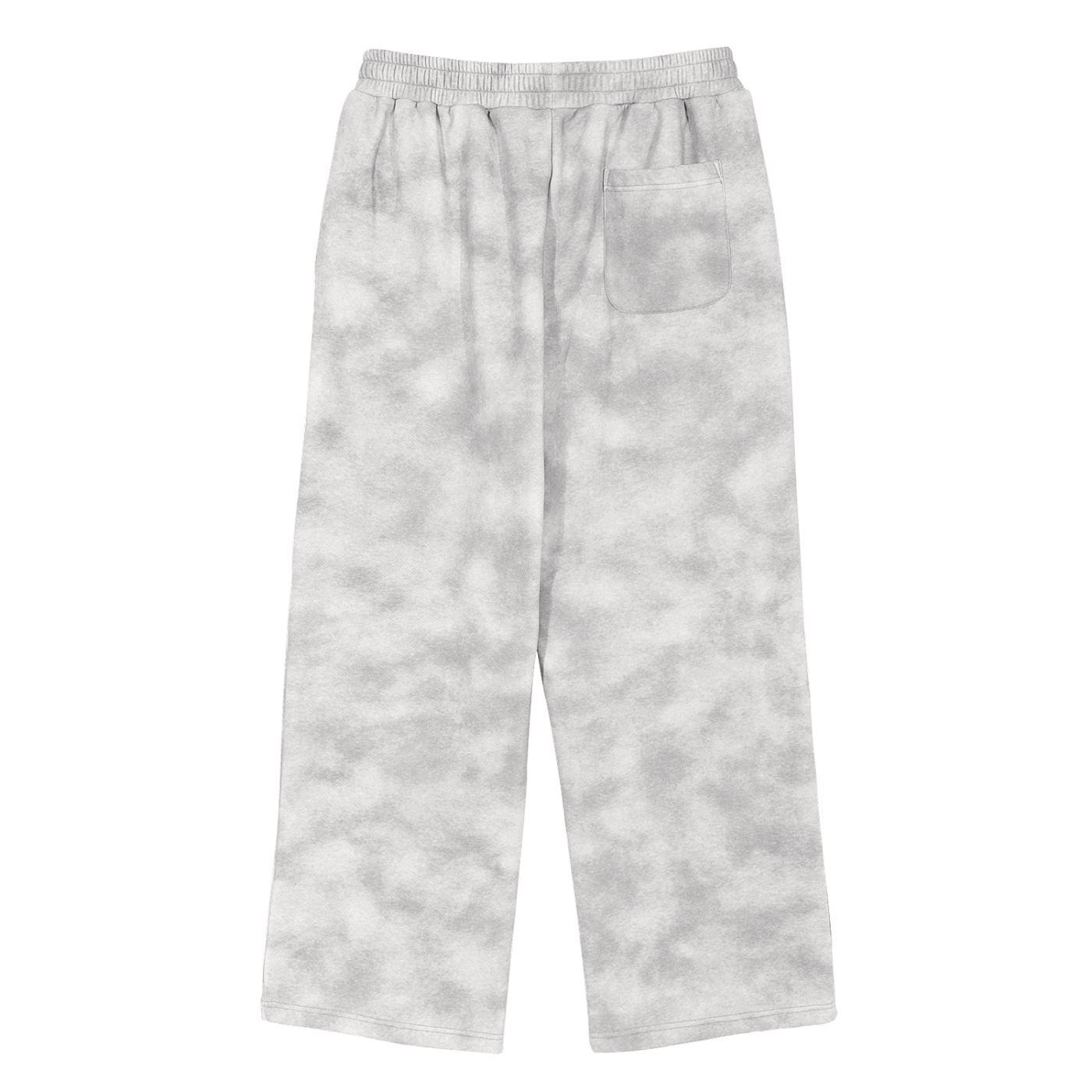 Dirty Washed Fleece Sweatpants - Flower Gray