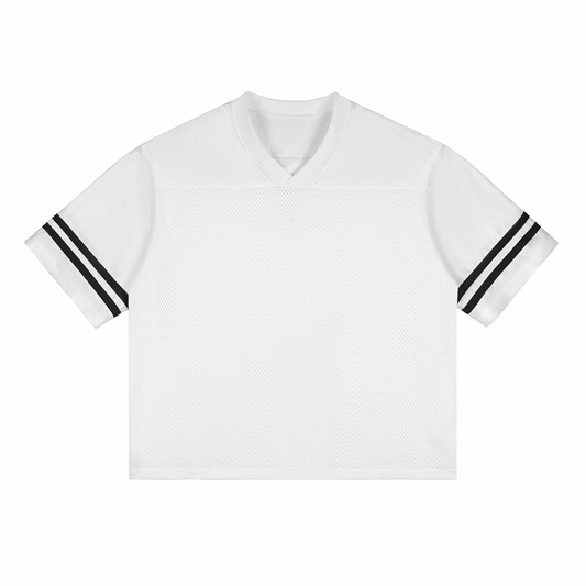 Taped Mesh T-Shirt - White