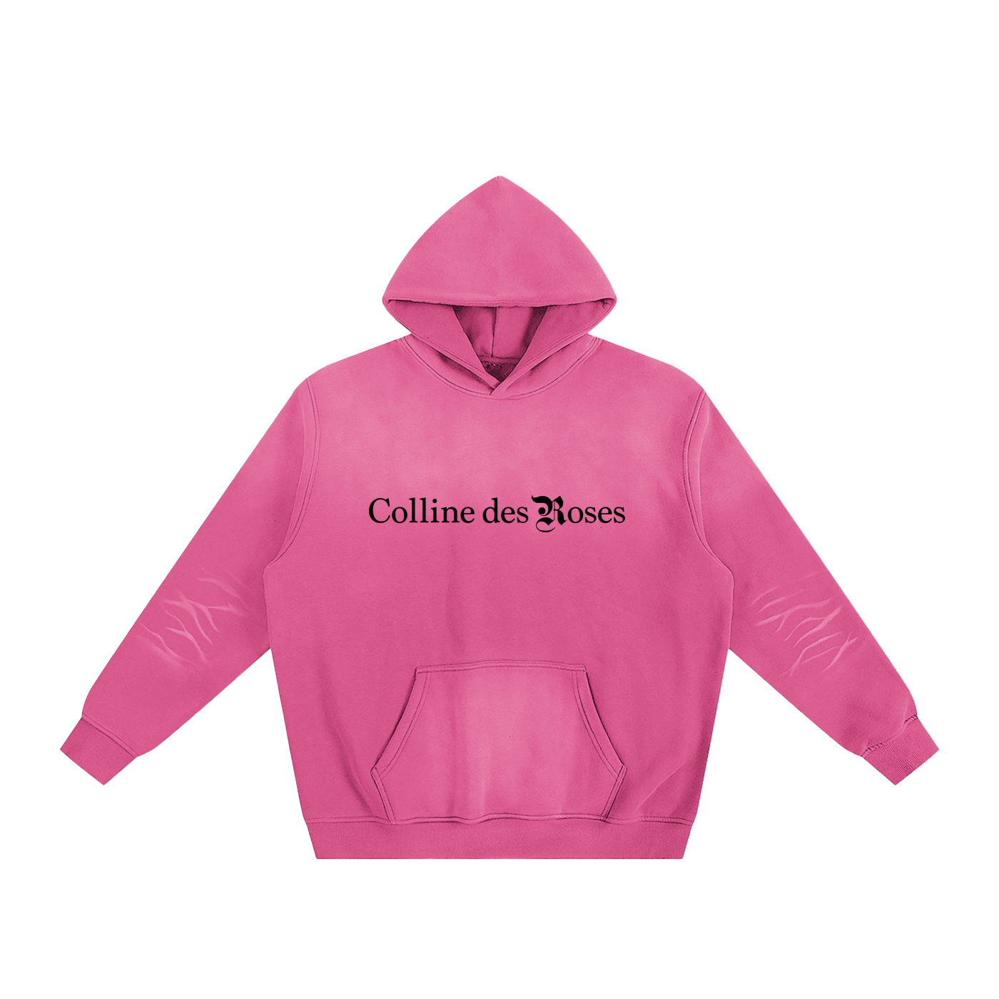 Sunfade Fleeced Hoodie - Rose Pink