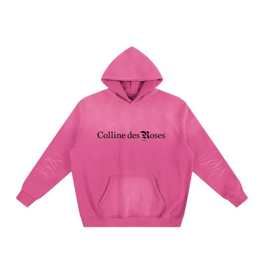 Sunfade Fleeced Hoodie - Rose Pink