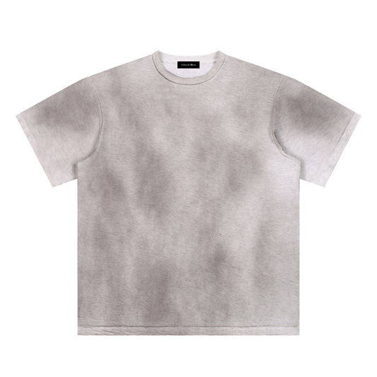 SUNFADE HAND-PAINTED T-SHIRT - LIGHT GRAY