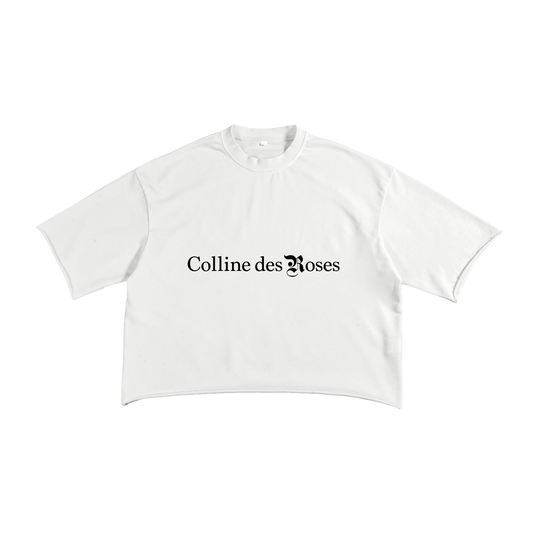 French Terry Raw Edge T-shirt - White
