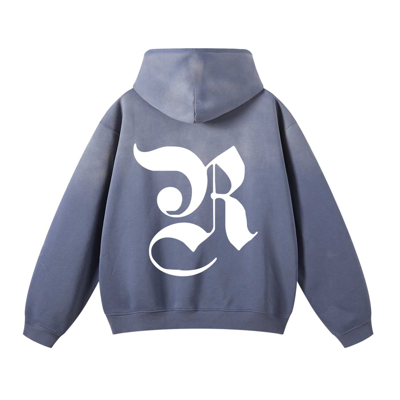 SUNFADE FLEECED HOODIE - DENIM BLUE