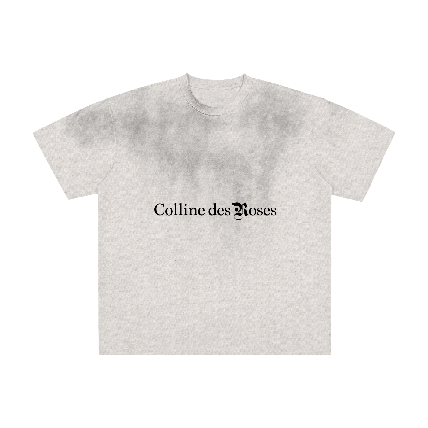 Vintage Washed Frayed T-Shirt - Flower Gray