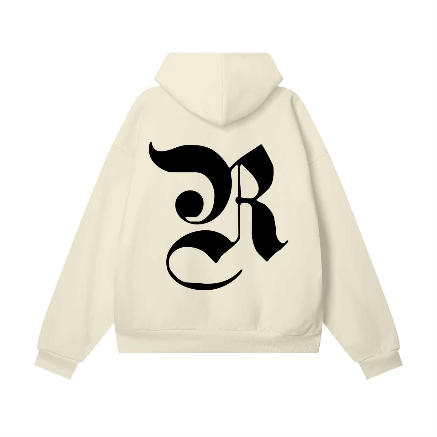 OVERSIZE HEAVYWEIGHT FLEECE HOODIE - BONE