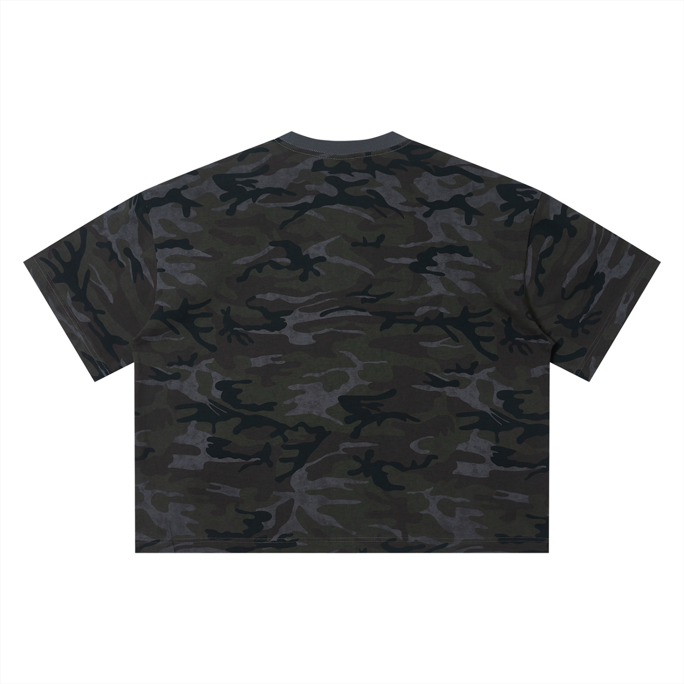 CAMO BOXY T-SHIRT - GRAY CAMO