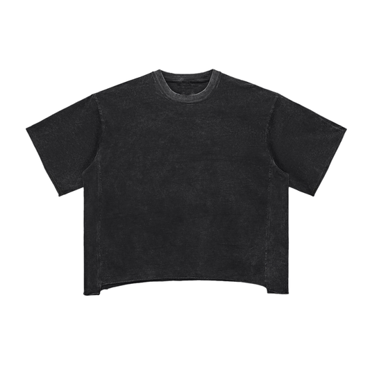 Raw Edge Snow Washed Boxy T-Shirt