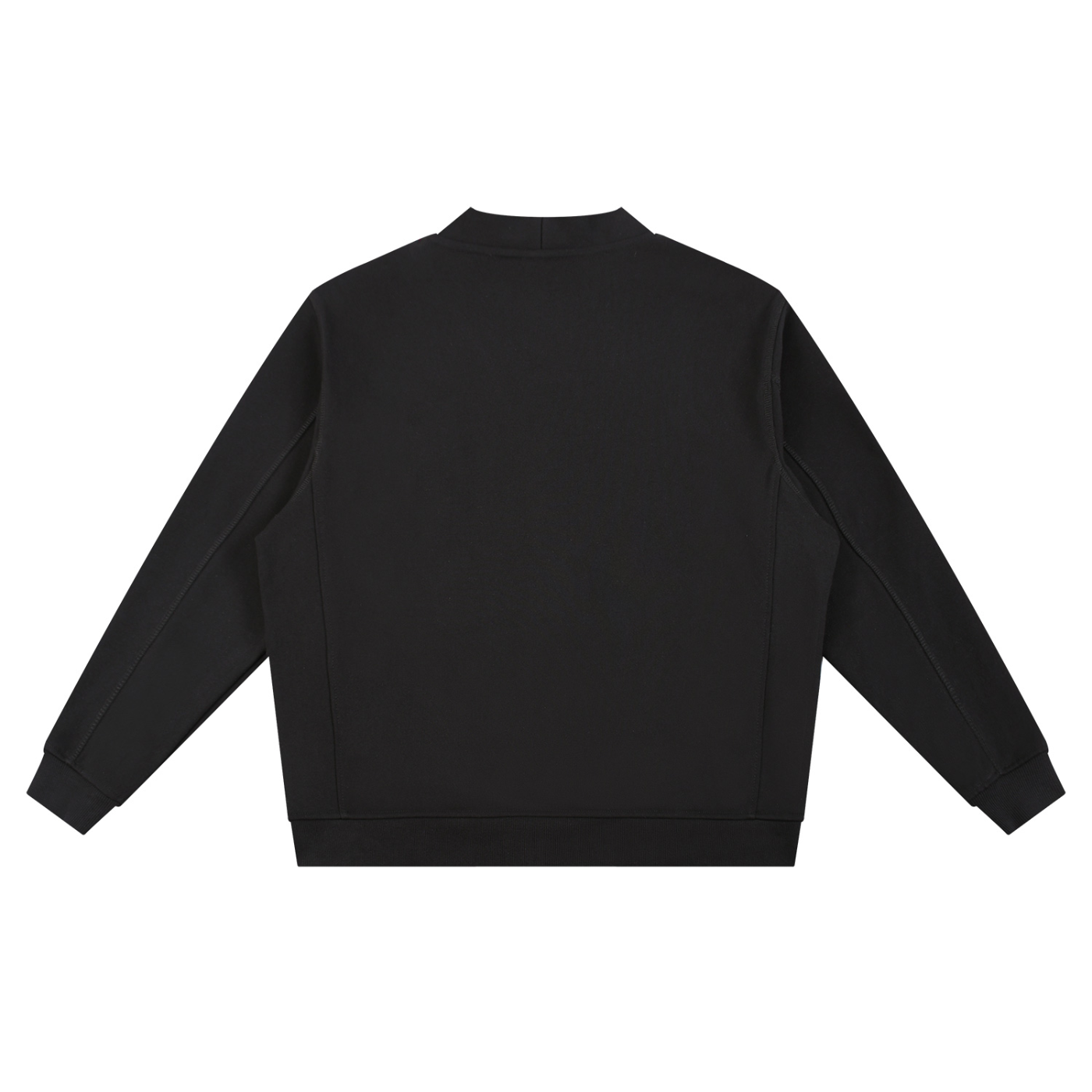 Essential Heavyweight Sweat Cardigan - Black
