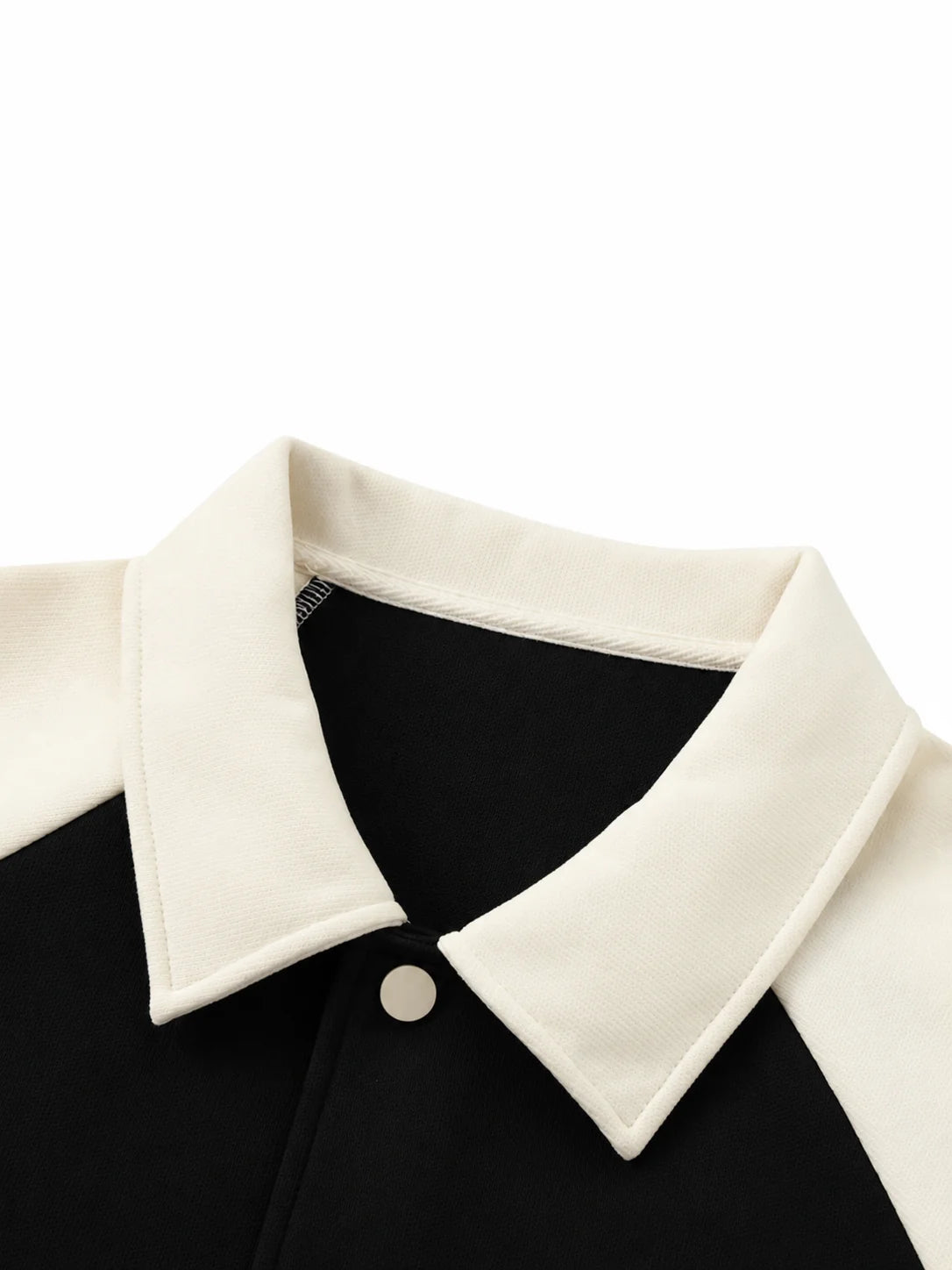 Contrast Raglan Sleeve Baseball Jacket
