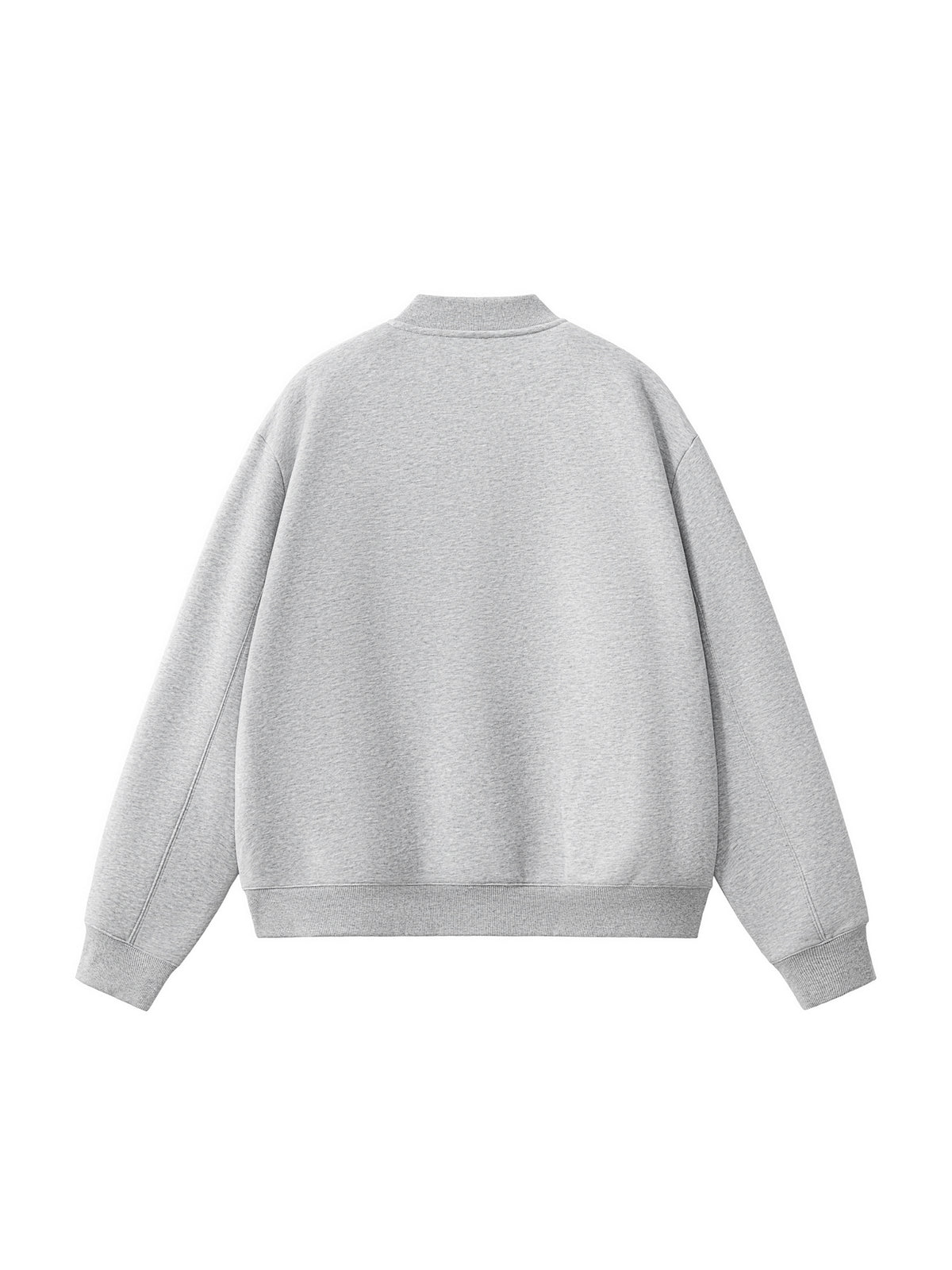 Gray sweatshirt on a white background