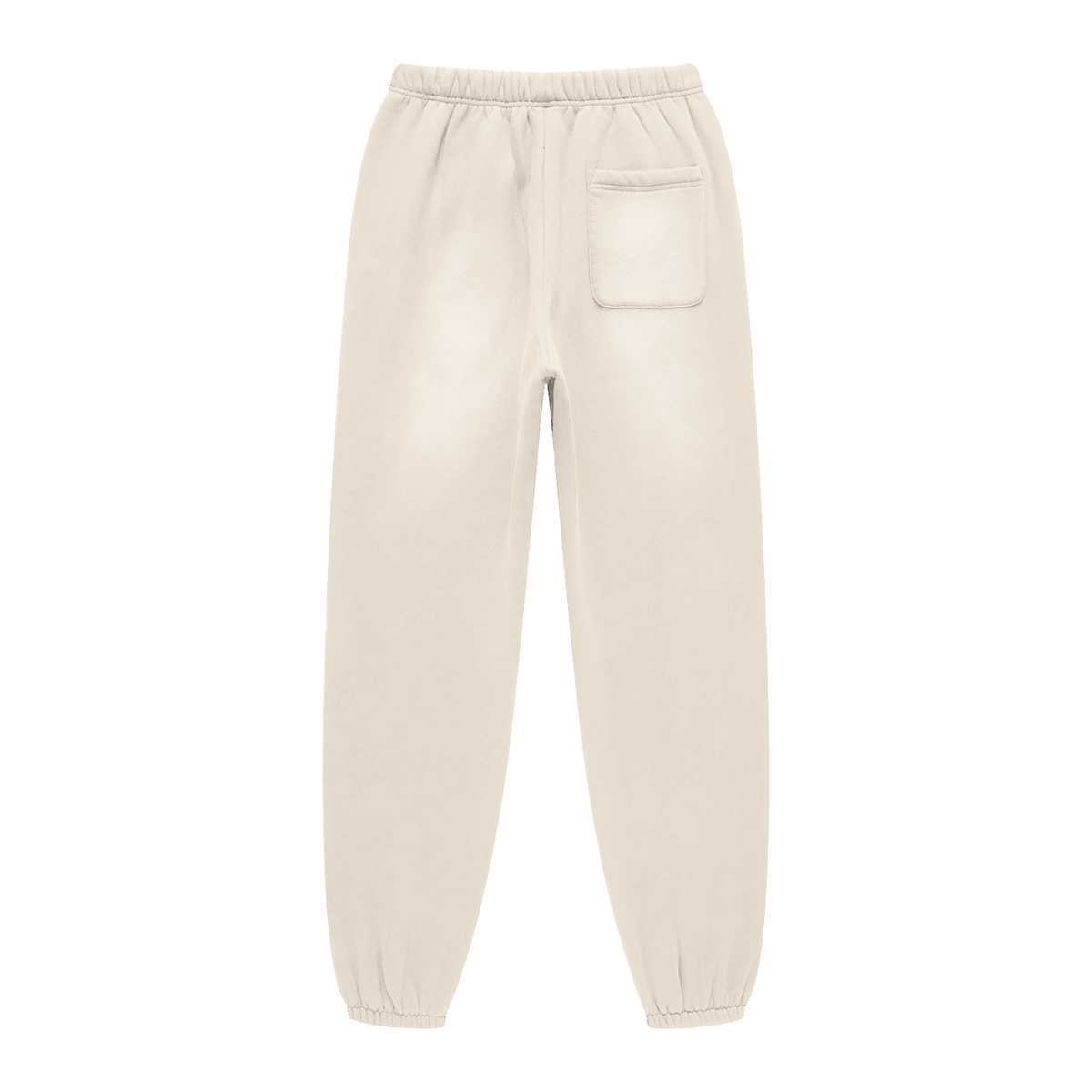Beige sweatpants on a white background