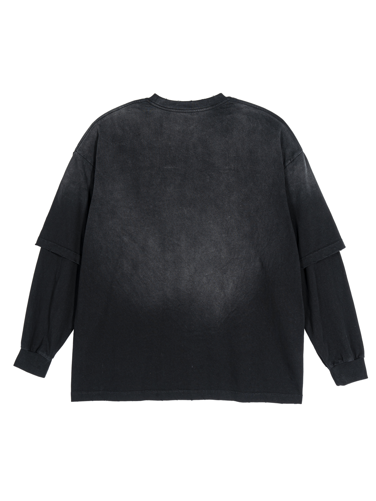 Black sweatshirt on a white background