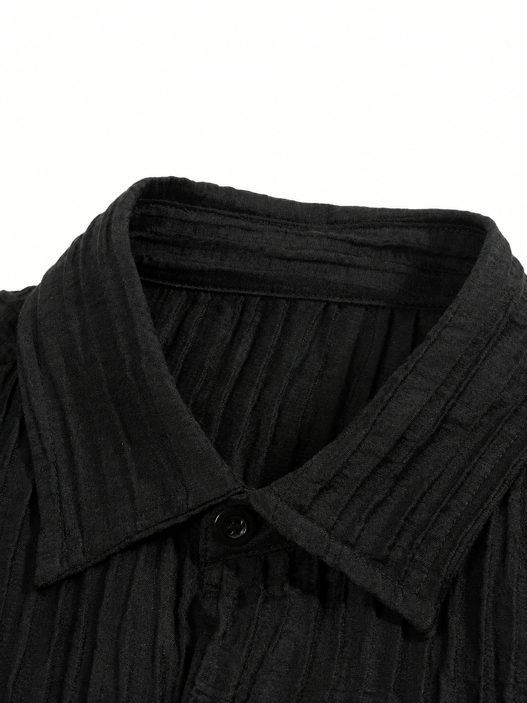 Tencel Jacquard Shirt - Black
