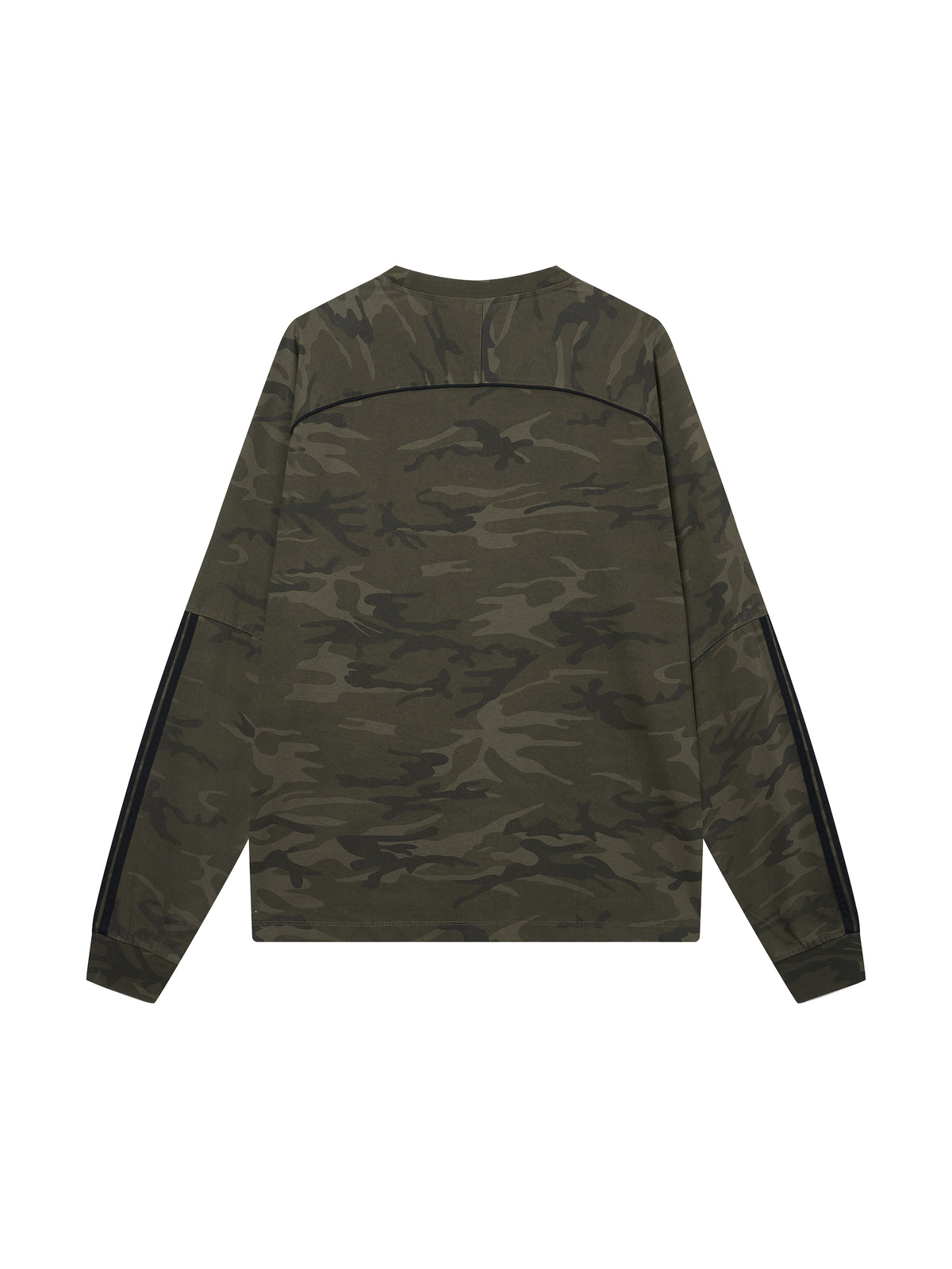 Green camouflage jacket on a white background