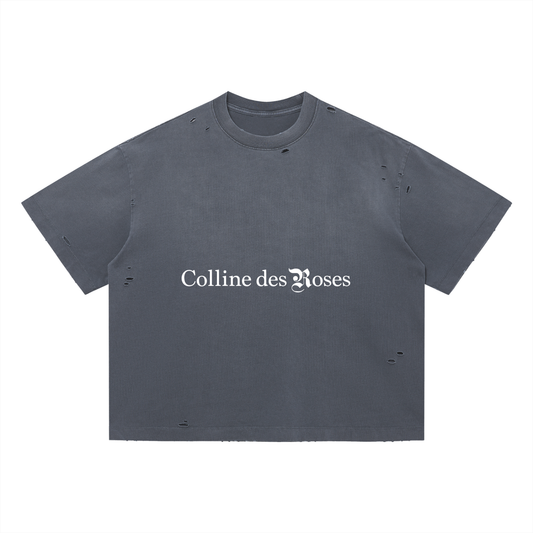 Vintage Washed Distressed Boxy Oversized T-Shirt